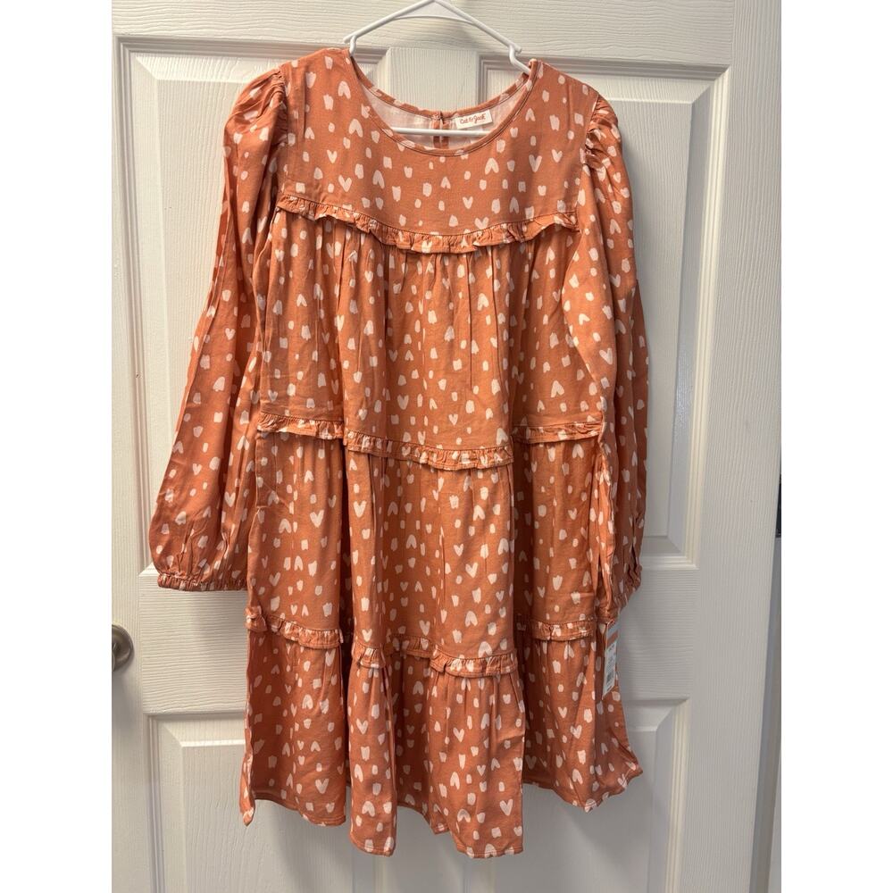 Cat & Jack 3 Tier Heart Dress Size 18